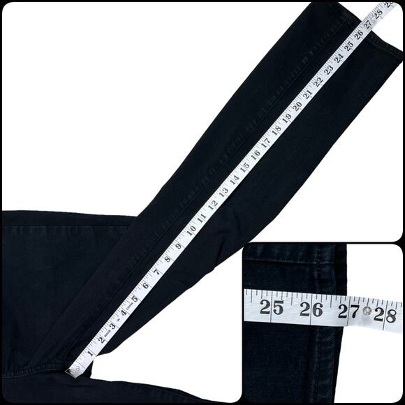 Talbots Flawless High Rise Straight Leg Five Pocket Jeans Black 10 Petite - Picture 11 of 13